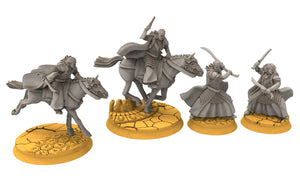 Rivandall - Bloody Twin Brothers Elves Princes, Last Hight elves from the West, Middle rings miniatures pour wargame D&D, Lotr...
