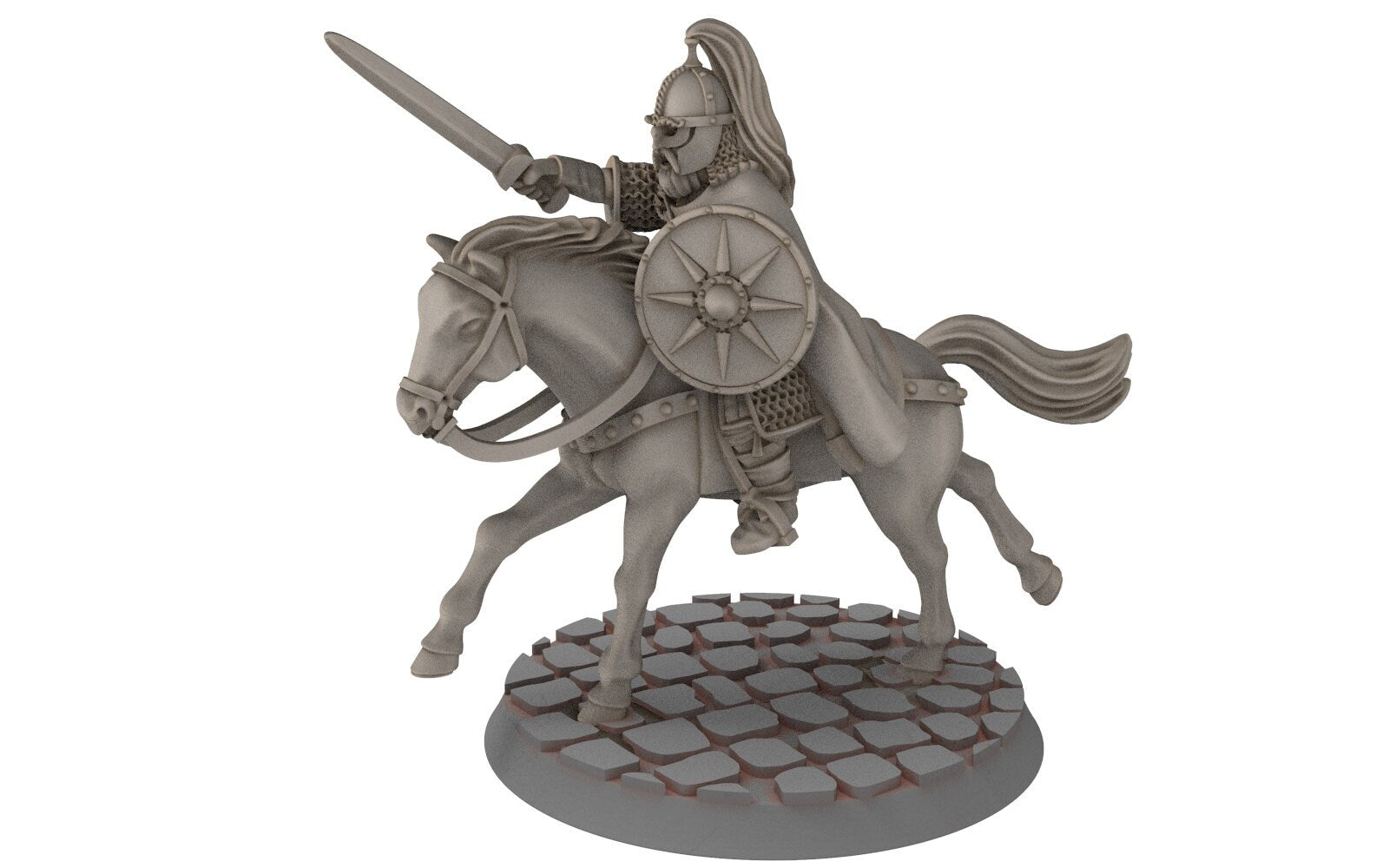 Rohan - Riders of Warhorses Captain King guards, Knight of Rohan, the Horse-lords, rider of the mark, minis for wargame D&D, Lotr...