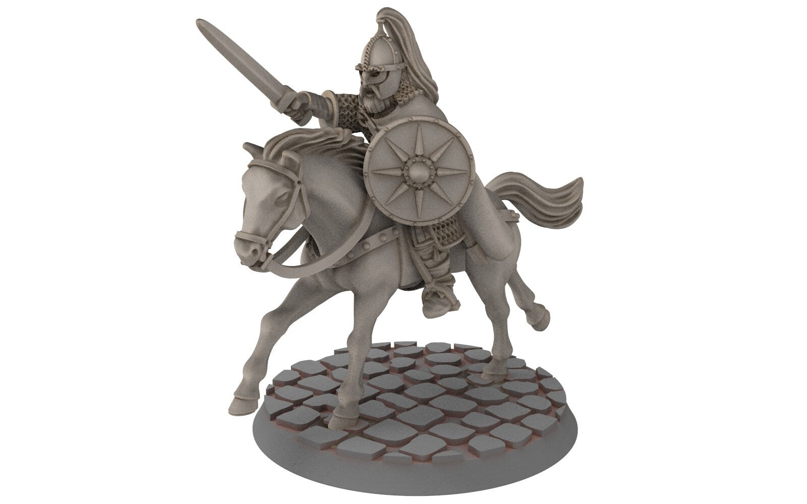 Rohan - Riders of Warhorses Captain King guards, Knight of Rohan, the Horse-lords, rider of the mark, minis for wargame D&D, Lotr...