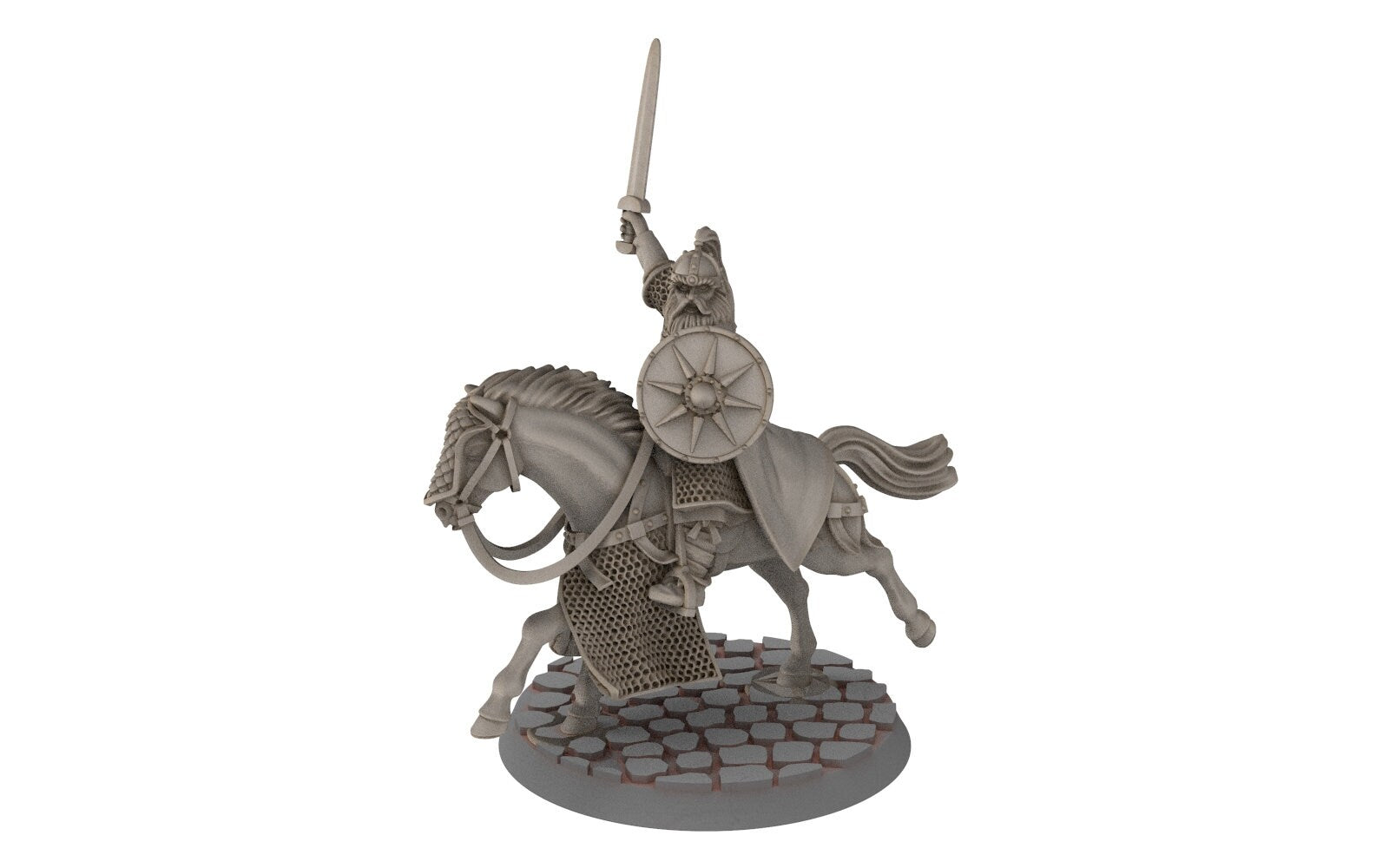 Rohan - Riders of Warhorses King Hrothgar, Knight of Rohan, the Horse-lords, rider of the mark, minis for wargame D&D, Lotr...