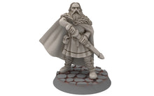 Load image into Gallery viewer, Rohan - Riders of Warhorses King Hrothgar unarmoured, Knight of Rohan, the Horse-lords, rider of the mark, minis for wargame D&amp;D, Lotr...
