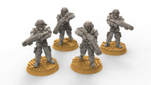 Charger l&#39;image dans la galerie, Rundsgaard - Main Troops Melta, imperial infantry, post apocalyptic empire, usable for tabletop wargame.
