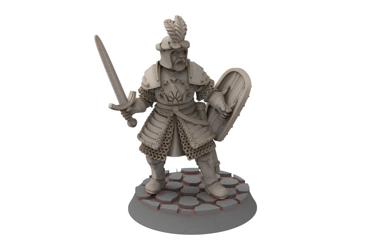 Ornor - General of the Lost Kingdom of the North, Dune Din, Misty Mountains, miniatures for wargame D&D, Lotr...