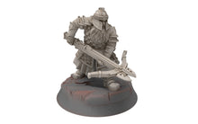 Load image into Gallery viewer, Dwarves - Silver Goat Dwarves with Crossbow, The Dwarfs of The Mountains, for Lotr, davale games miniatures
