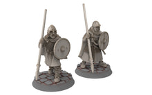 Charger l&#39;image dans la galerie, Wildmen - Wildmen heavy infantry with spears, Dun warriors warband, Middle rings miniatures for wargame D&amp;D, Lotr... Medbury miniatures

