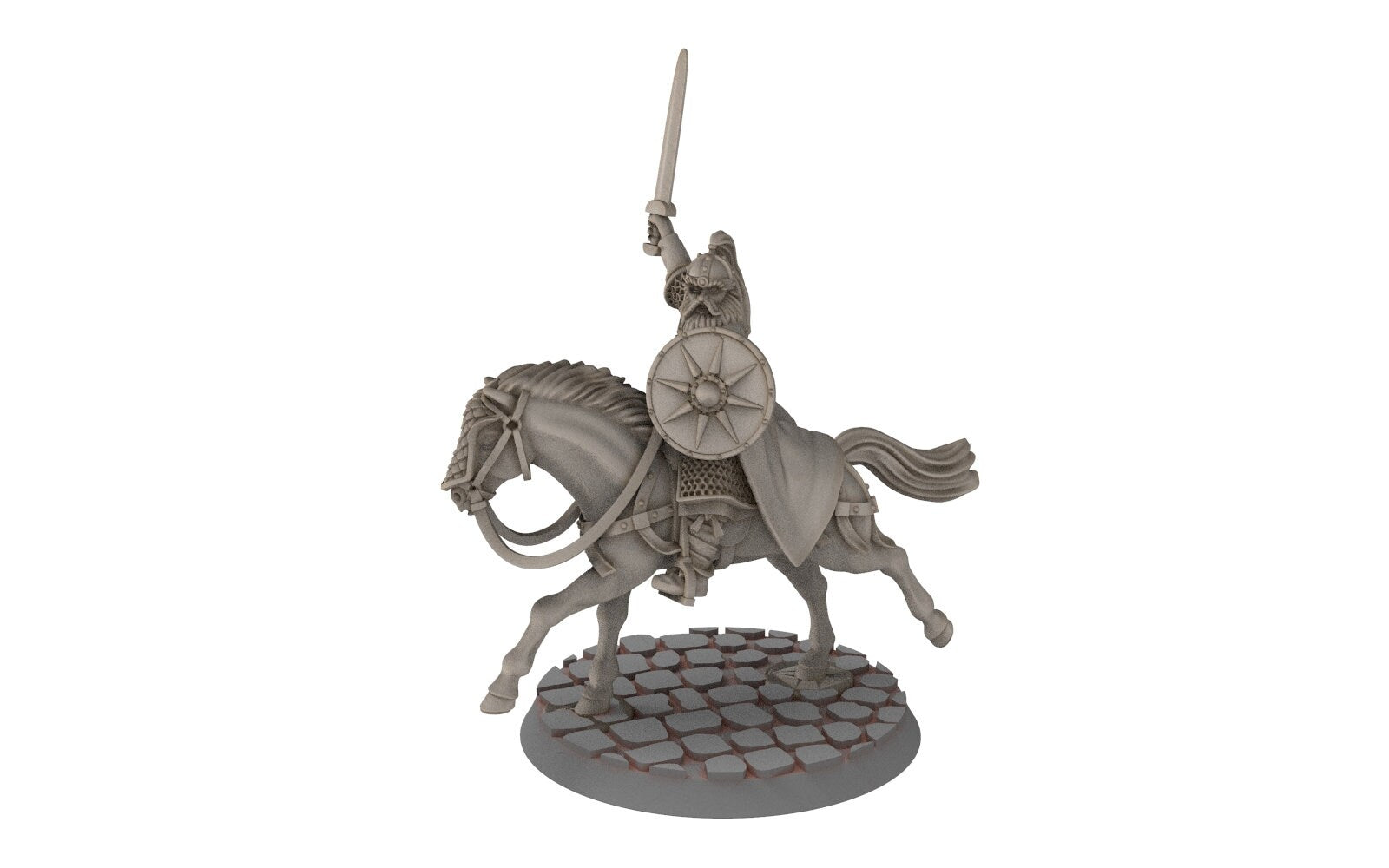 Rohan - Riders of Warhorses King Hrothgar, Knight of Rohan, the Horse-lords, rider of the mark, minis for wargame D&D, Lotr...