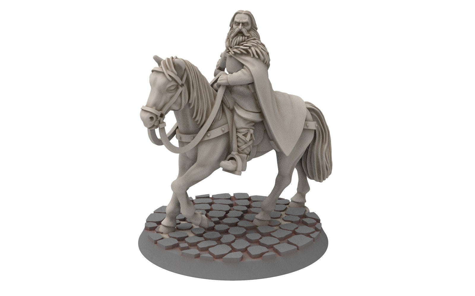 Rohan - Riders of Warhorses King Hrothgar unarmoured, Knight of Rohan, the Horse-lords, rider of the mark, minis for wargame D&D, Lotr...