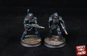 Rundsgaard - Elite Creed Guard, infanterie impériale, empire post apocalyptique, utilisable pour tabletop wargame.