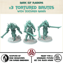 Load image into Gallery viewer, Dark city - Tortured Brutes, grotesque abominations, Modular convertible 3D printed miniatures Dark eldar drow
