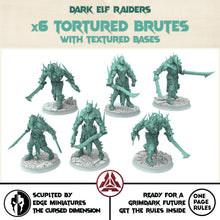 Load image into Gallery viewer, Dark city - Tortured Brutes, grotesque abominations, Modular convertible 3D printed miniatures Dark eldar drow
