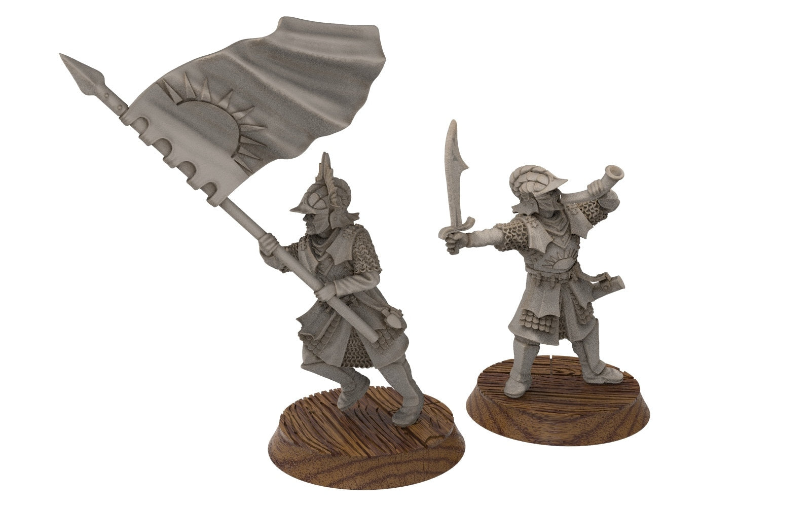 Corsairs - Heavy Pirate spearmen, immortals fell dark humans, port corsairs Harad Bedouin Arab Sarazins miniatures for wargame D&D, Lotr...