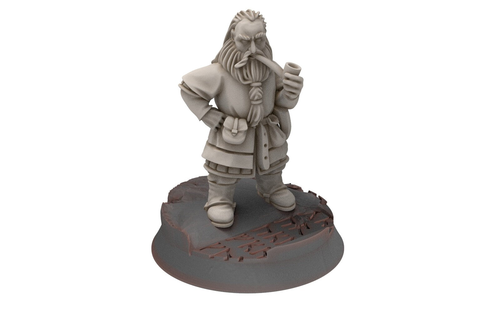 Dwarves - Dwarf with pipe, The Dwarfs of The Mountains, for Lotr, Medbury miniatures