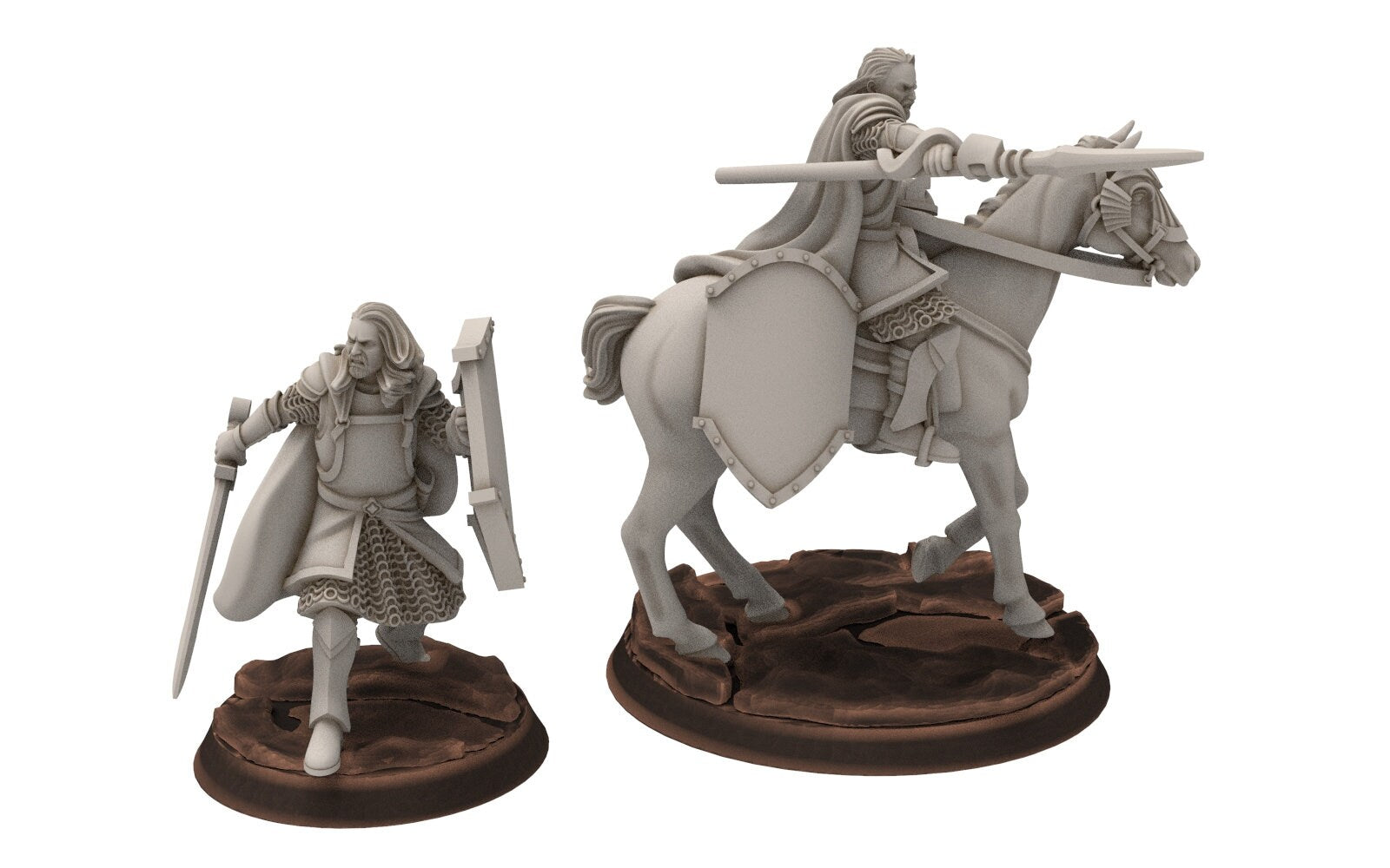 Gandor - Old Captain hight humans, minis for wargame D&D, SDA... Davale miniatures