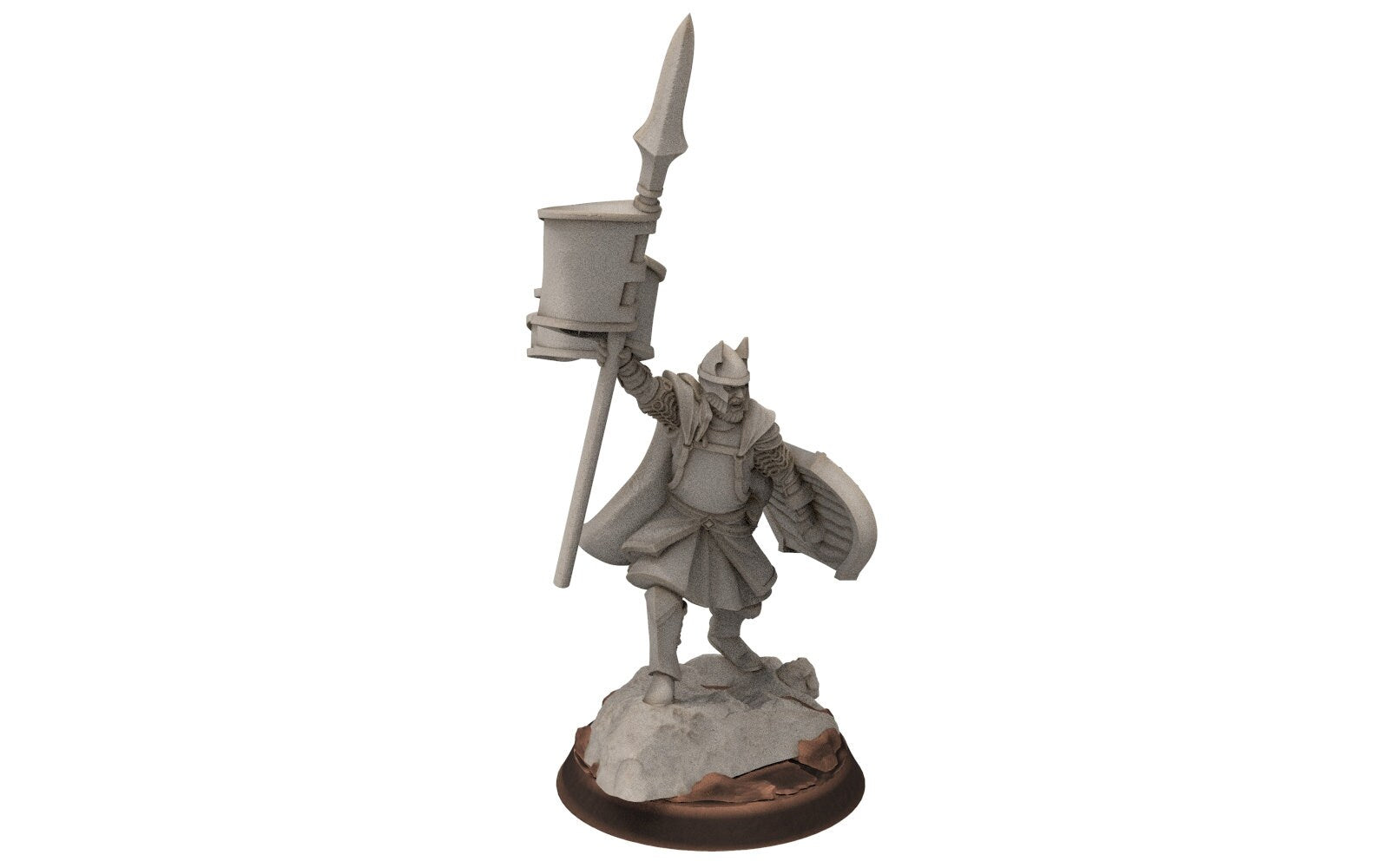 Gandor - Old Banner hight humans, minis for wargame D&D, SDA... Davale miniatures