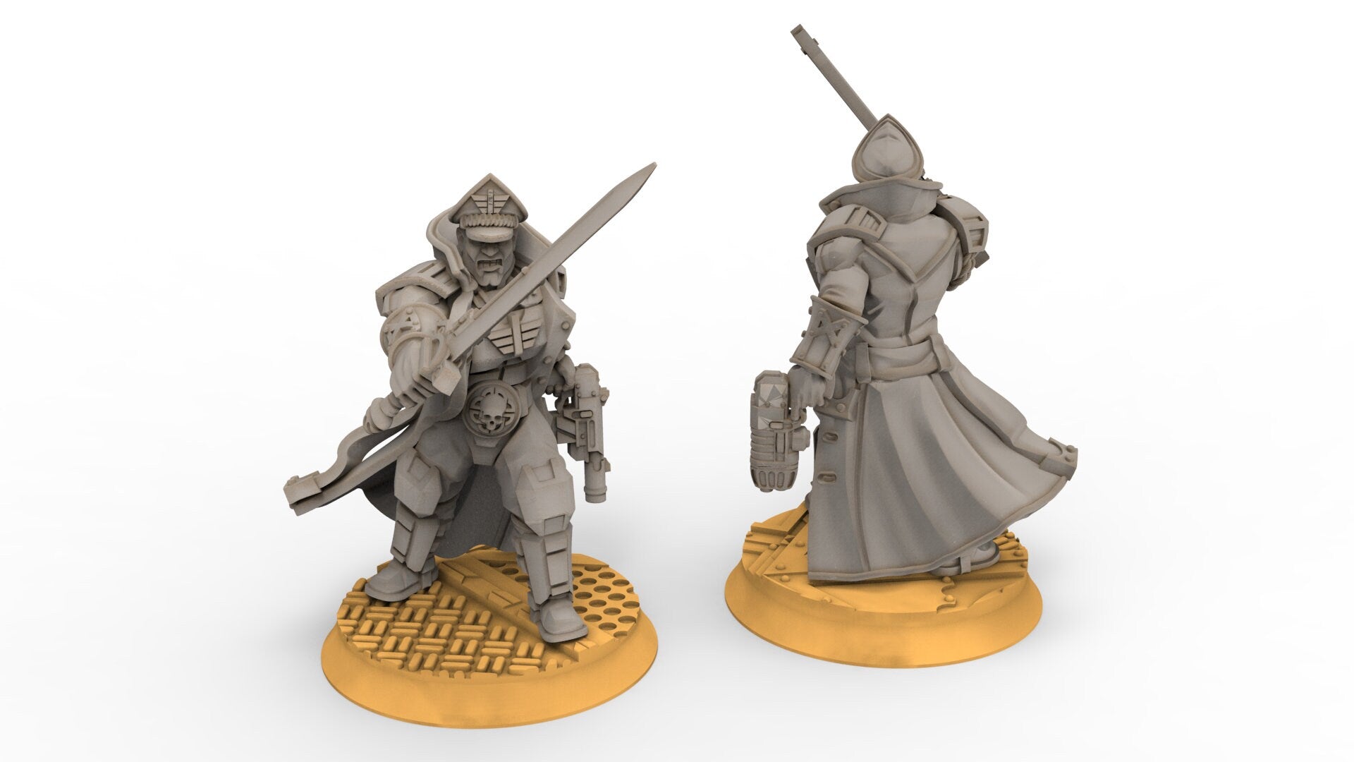 Rundsgaard - Creed's Warden, imperial infantry, post-apocalyptic empire, usable for tabletop wargame.