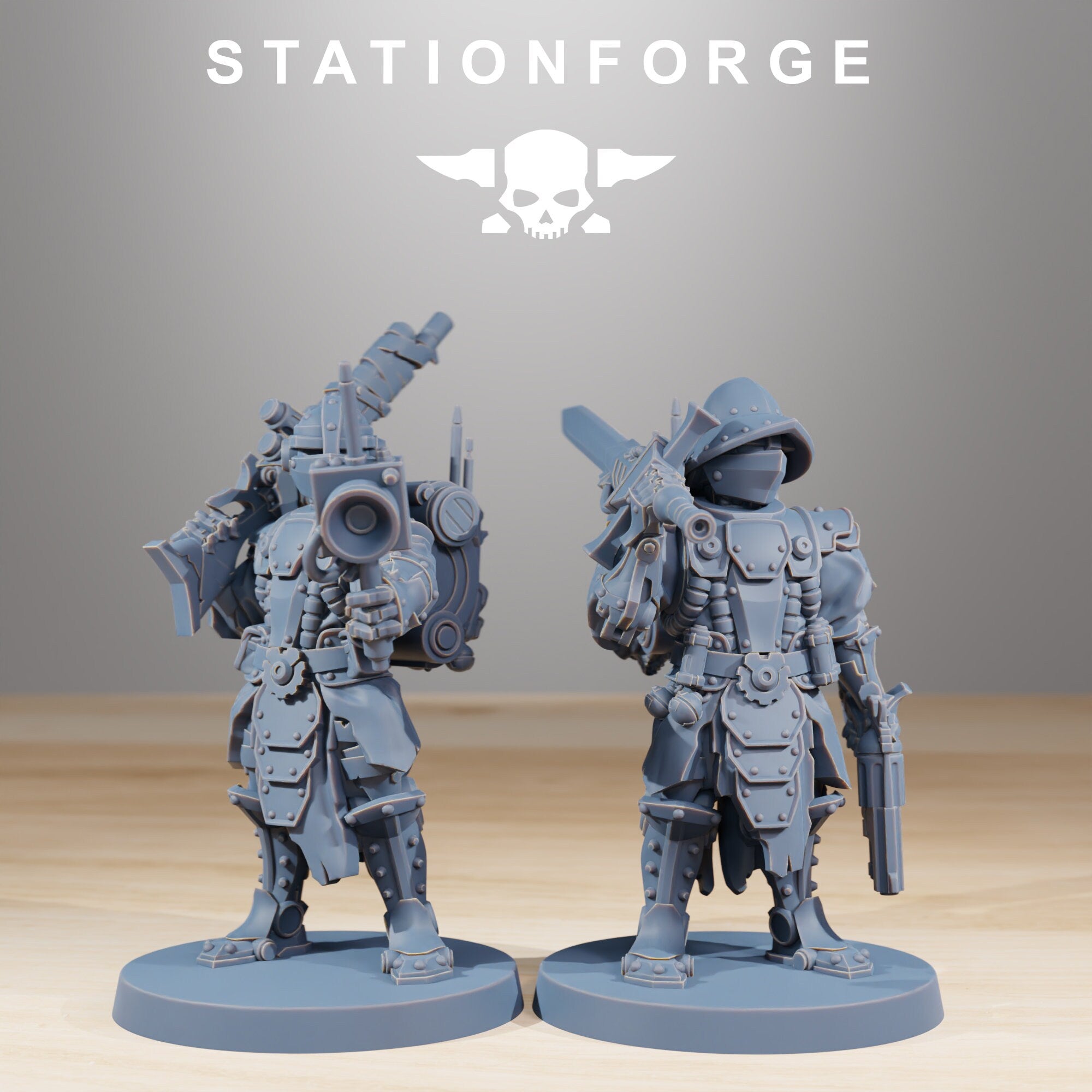 Scavenger Frontliners Infantry, mechanized infantry, post apocalyptic empire, usable for tabletop wargame.