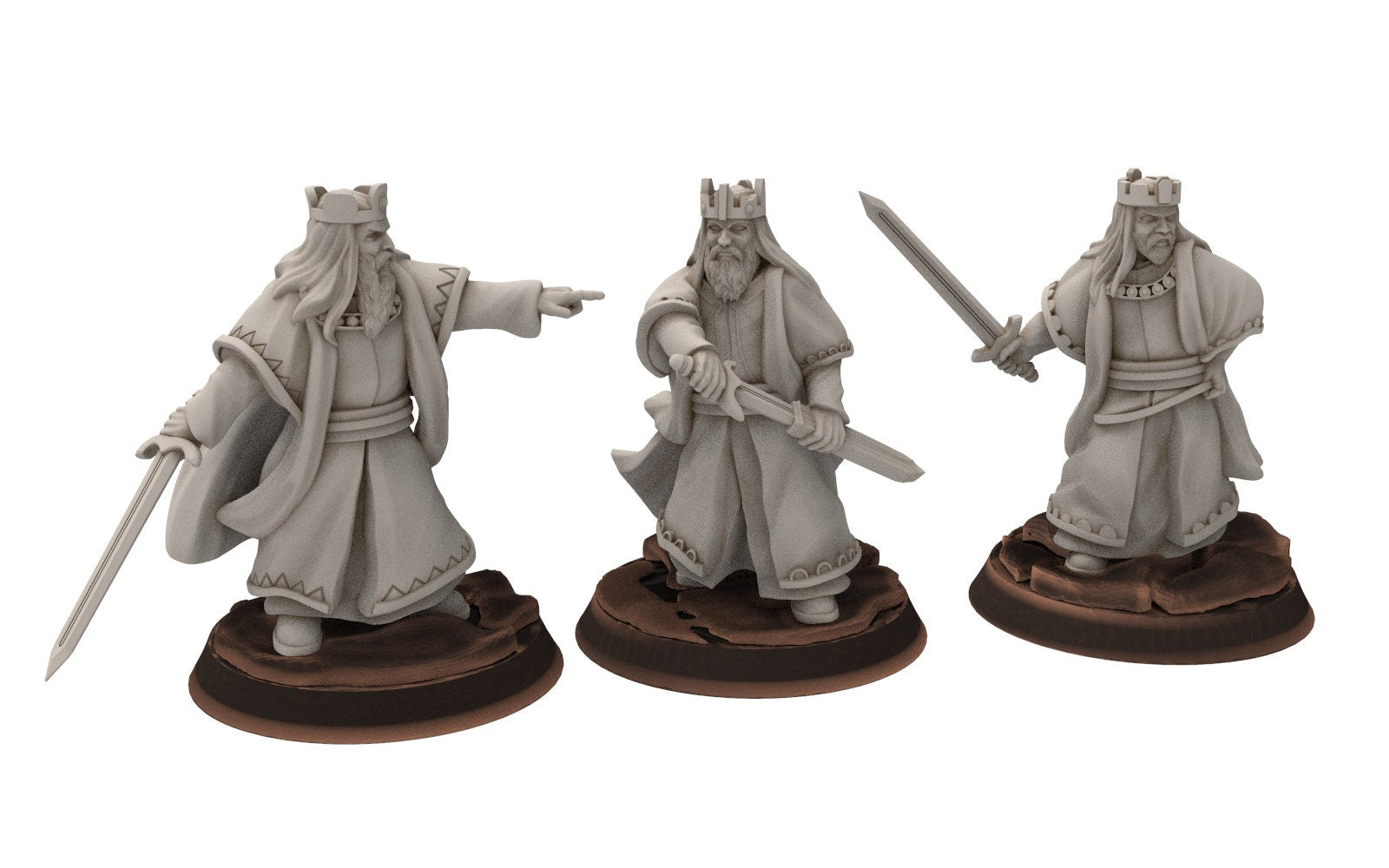 Gandor - Old Nobles of the west hight humans, minis for wargame D&D, Lotr... Quatermaster3D miniatures