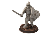 Load image into Gallery viewer, Gandor - Old Bowmen archer warriors of the west hight humans, minis for wargame D&amp;D, Lotr... Quatermaster3D miniatures
