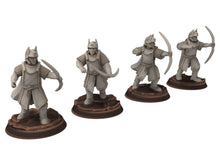 Load image into Gallery viewer, Gandor - Old Bowmen archer warriors of the west hight humans, minis for wargame D&amp;D, Lotr... Quatermaster3D miniatures
