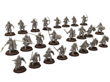 Load image into Gallery viewer, Gandor - Old Bowmen archer warriors of the west hight humans, minis for wargame D&amp;D, Lotr... Quatermaster3D miniatures
