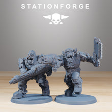 Charger l&#39;image dans la galerie, Green Skin - Orkaz Berserkers, post apocalyptic empire, usable for tabletop wargame.
