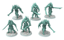 Load image into Gallery viewer, Dark city - Tortured Brutes, grotesque abominations, Modular convertible 3D printed miniatures Dark eldar drow
