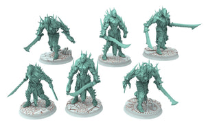 Dark city - Tortured Brutes, grotesque abominations, Modular convertible 3D printed miniatures Dark eldar drow