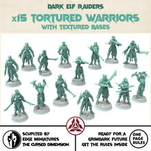 Charger l&#39;image dans la galerie, Dark city - x15 Tortured warriors Dark elves raiders eldar drow, Modular convertible 3D printed miniatures
