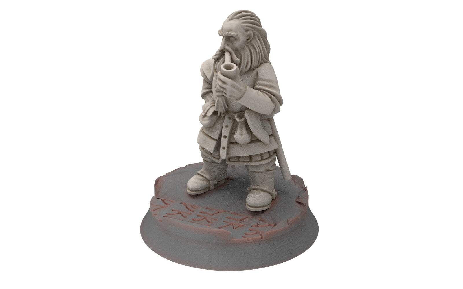 Dwarves - Dwarf with pipe, The Dwarfs of The Mountains, for Lotr, Medbury miniatures