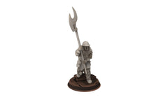 Load image into Gallery viewer, Orcs horde - Orc Armoured Scouts with halberd, Orc warriors warband, Middle rings miniatures for wargame D&amp;D, Lotr... Medbury miniatures
