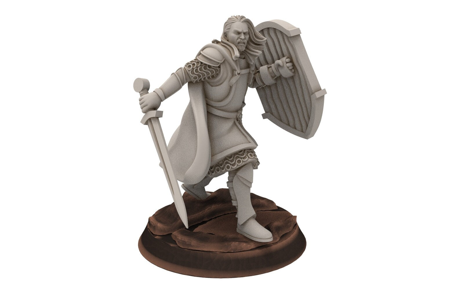 Gandor - Old Captain hight humans, minis for wargame D&D, SDA... Davale miniatures