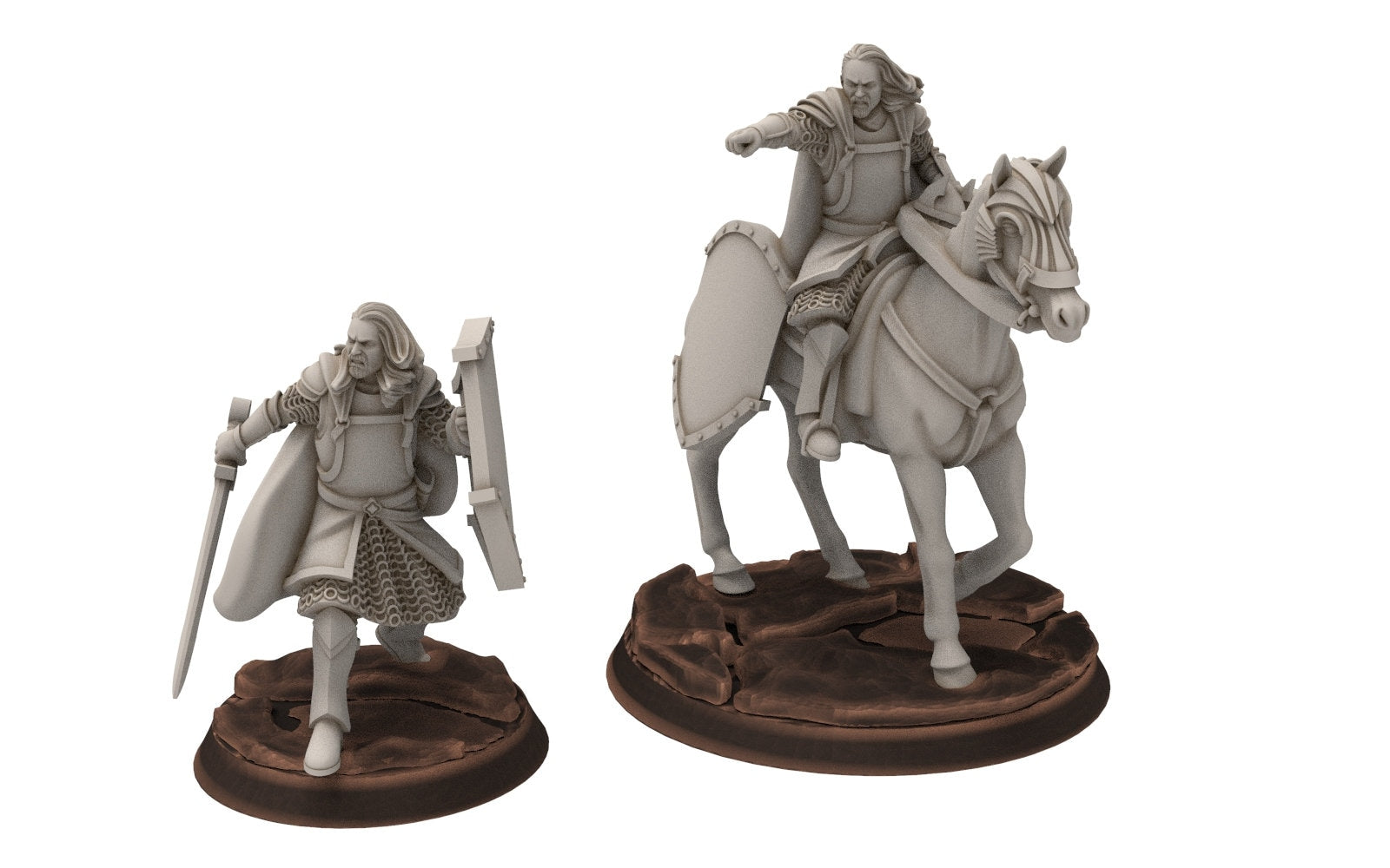 Gandor - Old Captain hight humans, minis for wargame D&D, SDA... Davale miniatures