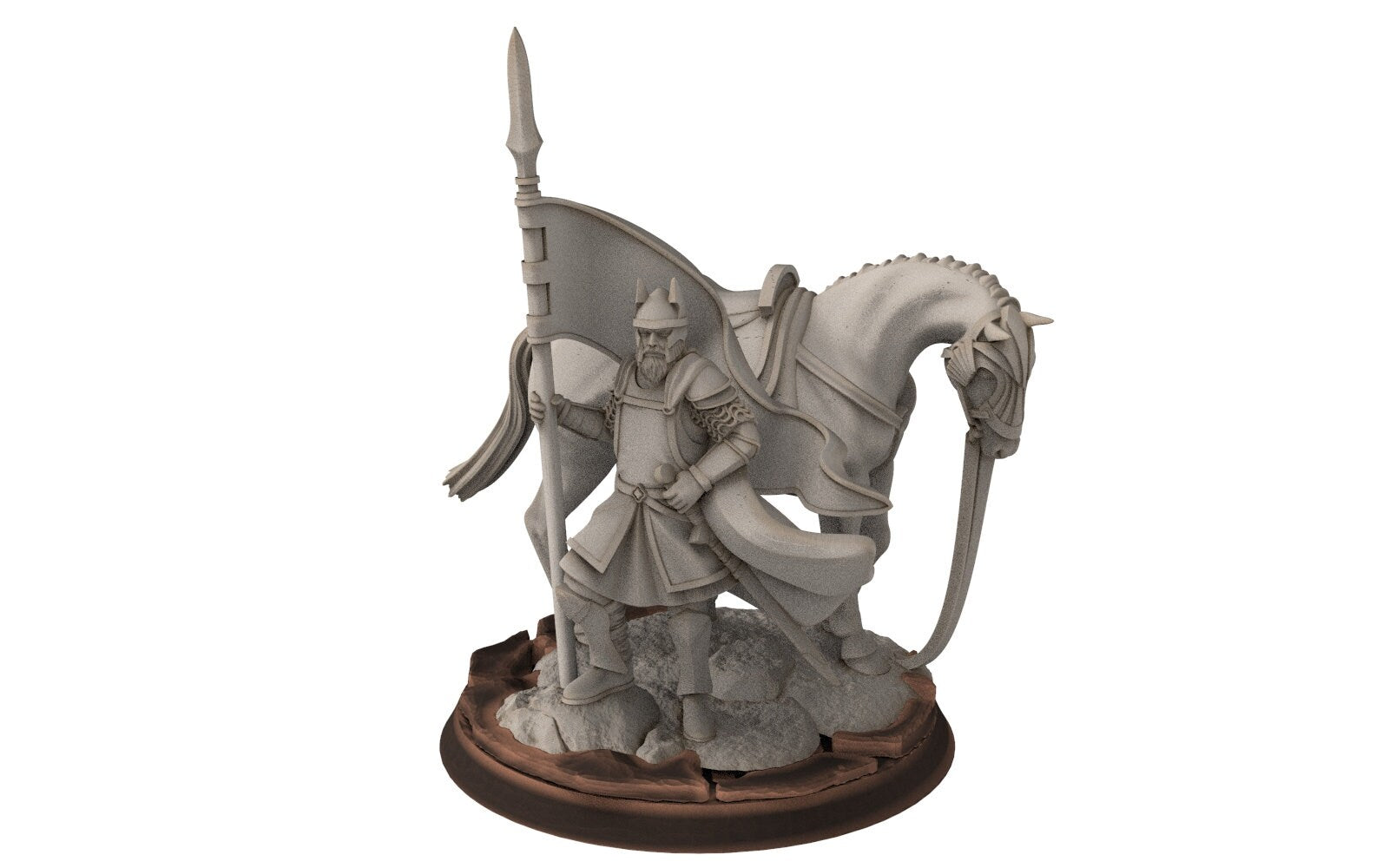 Gandor - Old Banner hight humans, minis for wargame D&D, SDA... Davale miniatures