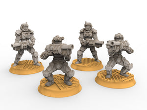 Rundsgaard - Grenade Launcher Elite Creed Guard, infanterie impériale, empire post apocalyptique, utilisable pour tabletop wargame.