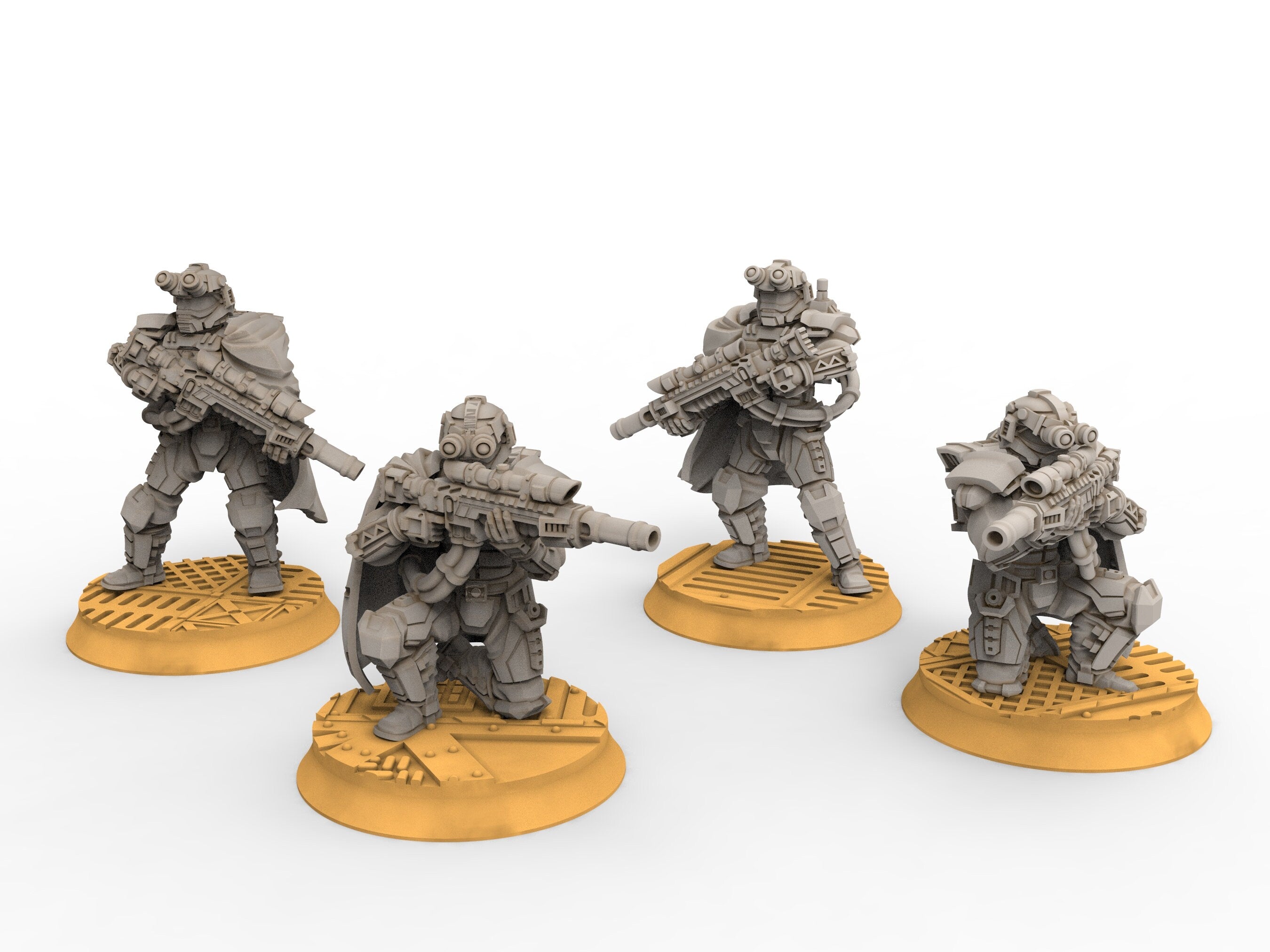 Rundsgaard - Sniper Elite Creed Guard, infanterie impériale, empire post apocalyptique, utilisable pour tabletop wargame.