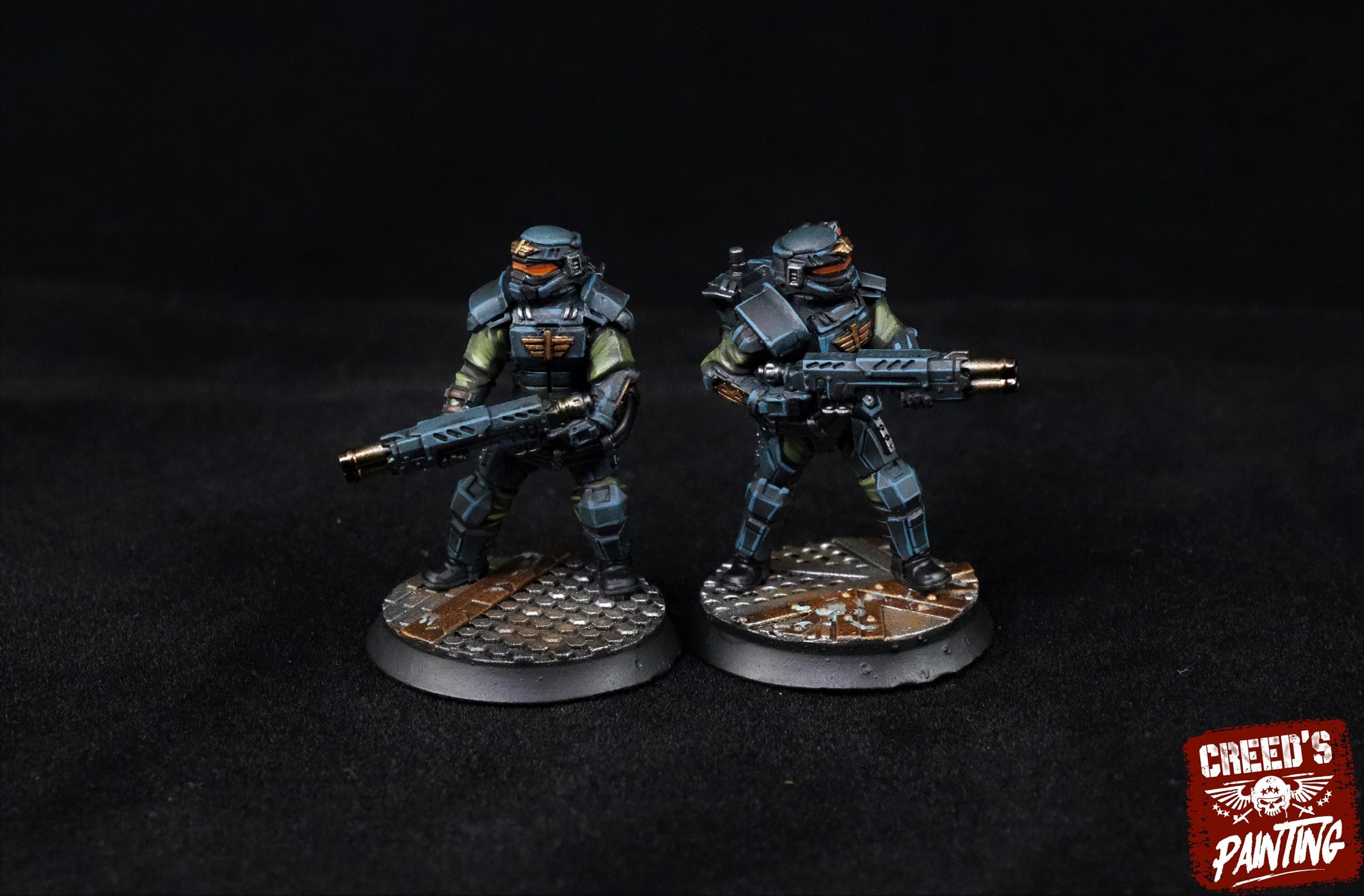 Rundsgaard - Heavy Laser Elite Creed Guard, infanterie impériale, empire post apocalyptique, utilisable pour tabletop wargame.