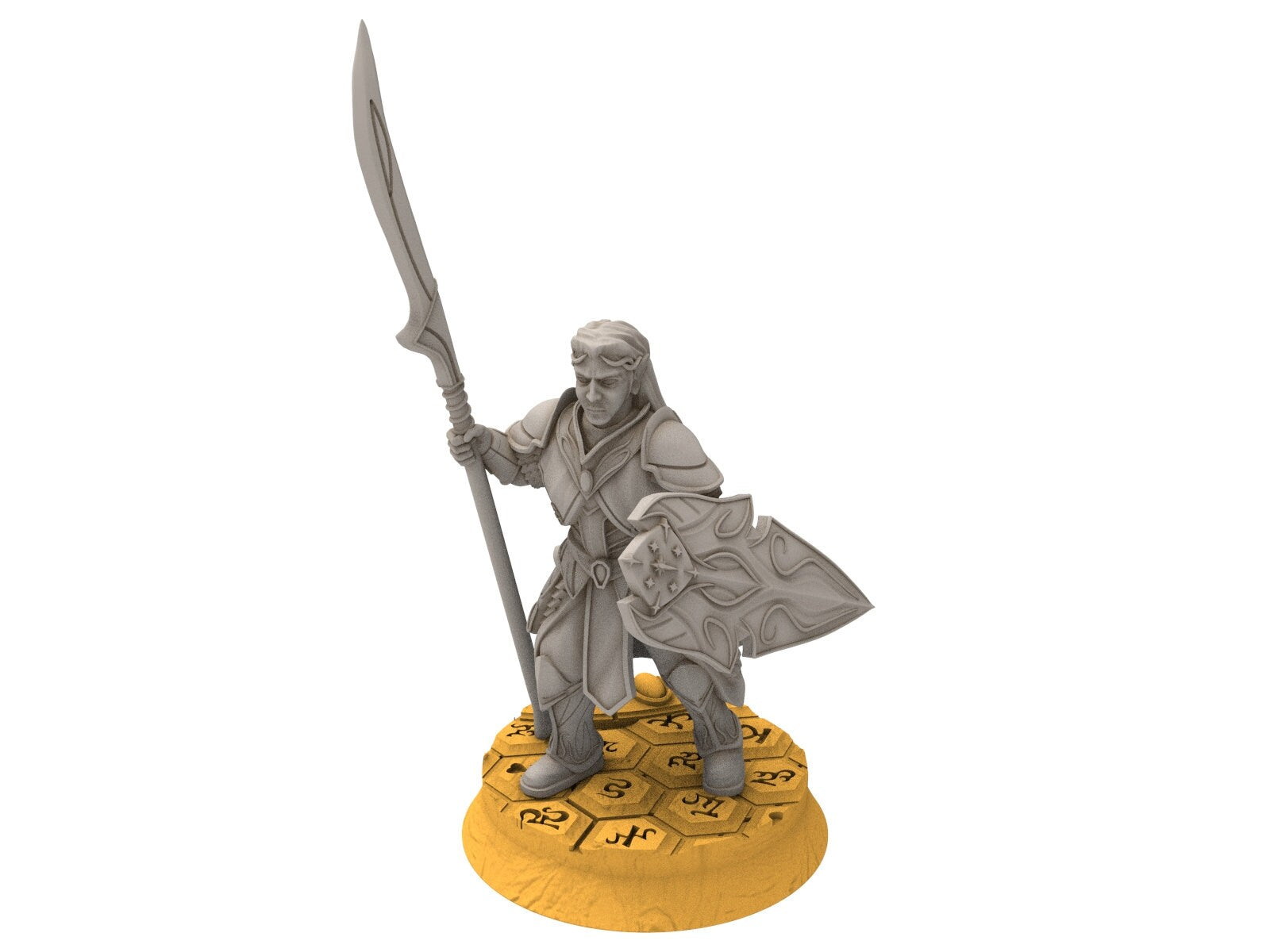 Rivandall - Hight King of the elves, Last elves from the West, Middle rings miniatures pour wargame D&D, SDA... Quatermaster3D miniatures