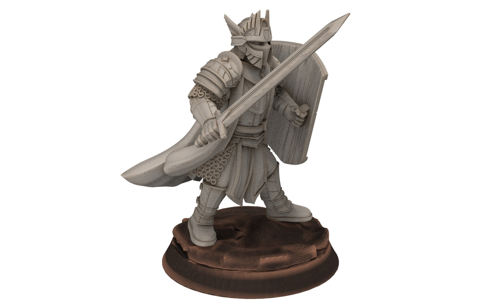 Gandor - Old King of the west hight humans, minis for wargame D&D, Lotr... Quatermaster3D miniatures