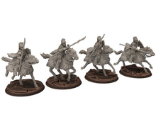 Charger l&#39;image dans la galerie, Rivandall - King guards cavalry, elves from the West, Middle rings for wargame D&amp;D, Lotr... Modular convertible miniatures Quatermaster3D
