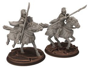 Rivandall - King guards cavalry, elves from the West, Middle rings for wargame D&D, Lotr... Modular convertible miniatures Quatermaster3D