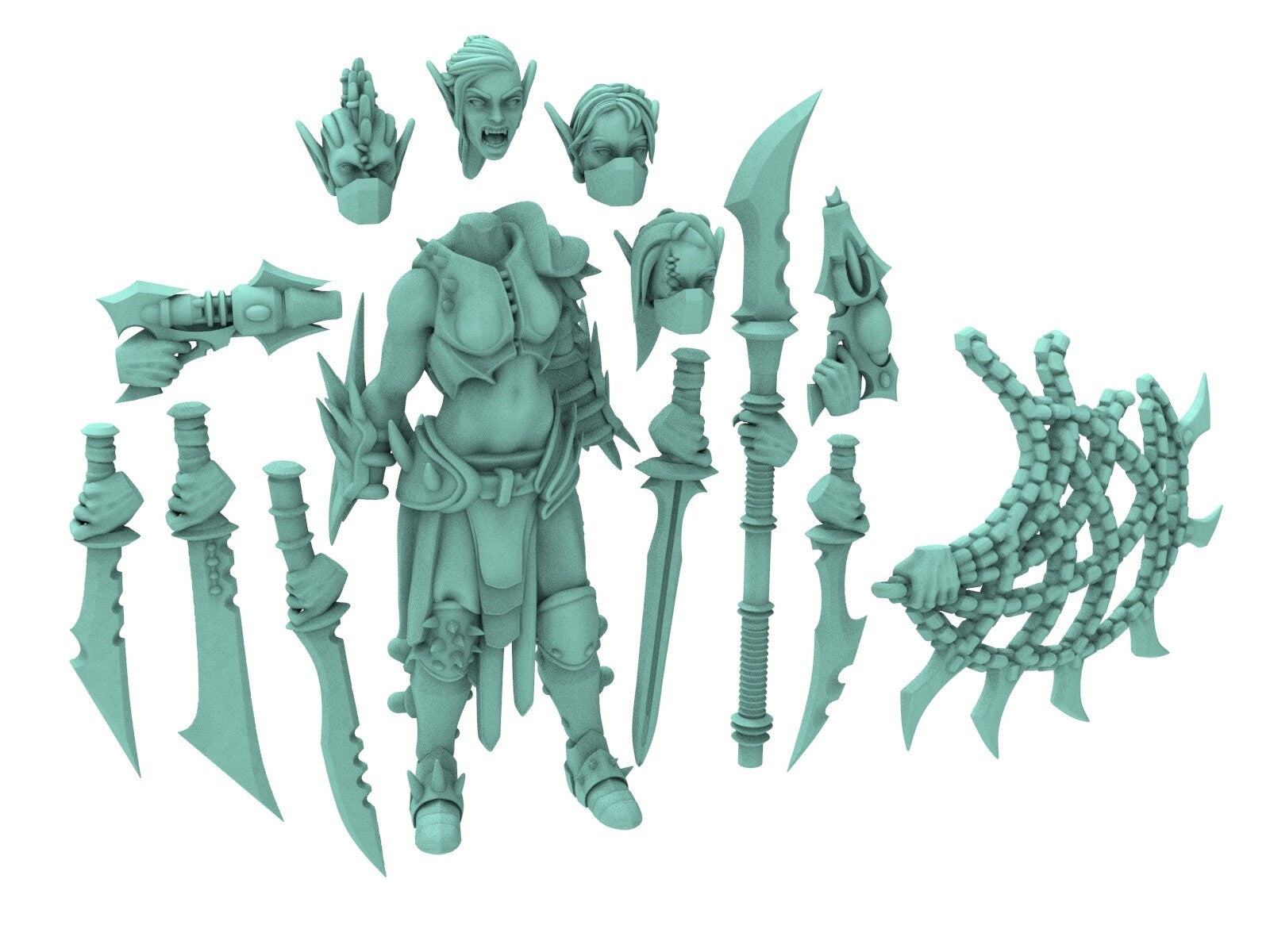 Dark city - Witches, Female gladiators of the Arena Dark eldar drow