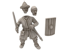 Load image into Gallery viewer, Lakecity - Torgorod Milita Swordman, Lake, dragon, Misty Mountains, Town miniatures for wargame D&amp;D, Lotr... Medbury miniatures
