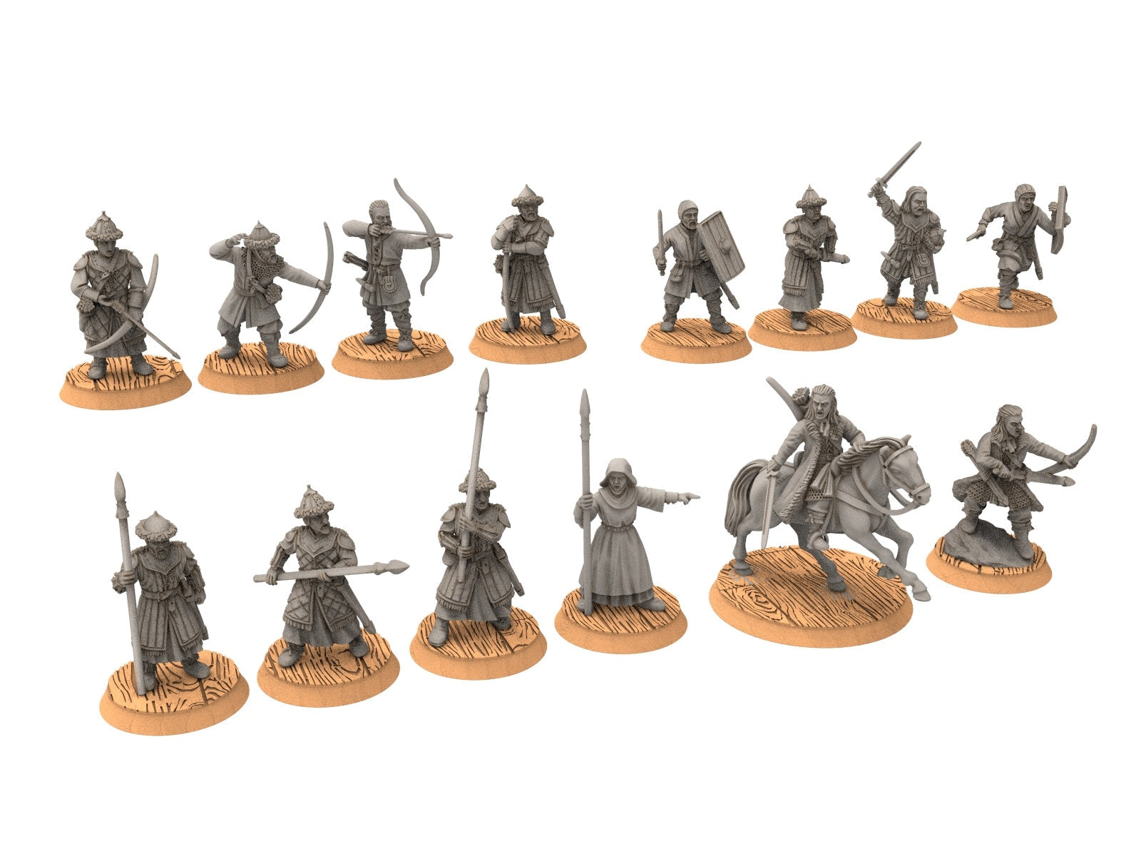 Lakecity - Army of Dobrynya, Boyar Of torgorod, Lake, dragon, Misty Mountains, Town miniatures for wargame D&D, Lotr... Medbury miniatures