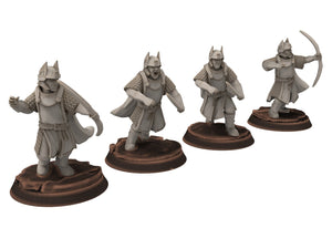 Gandor - Old Bowmen archer warriors of the west hight humans, minis for wargame D&D, Lotr... Quatermaster3D miniatures