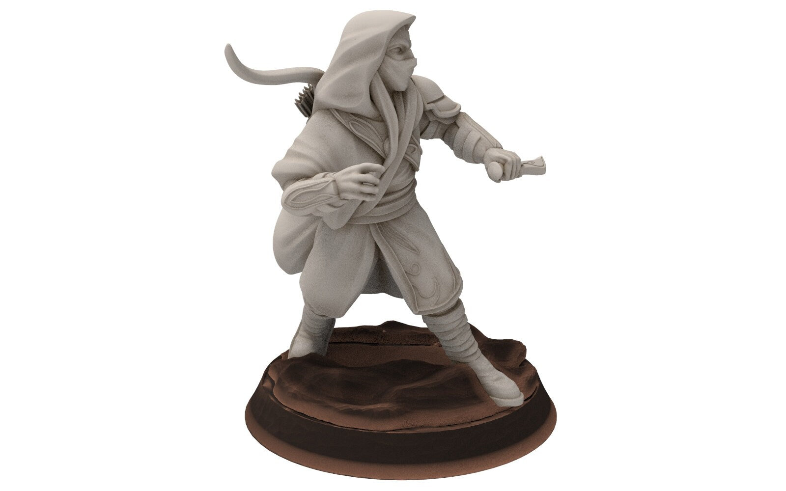 Rivandall - Exiled ranger wanderer, Last Hight elves from the West, Middle rings miniatures pour wargame D&D, SDA... Quatermaster3D