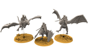 Darkwood - Elite Wyvern riders swords, Middle rings for wargame D&D, Lotr... Personnalisable Modular convertible miniatures Quatermaster3D