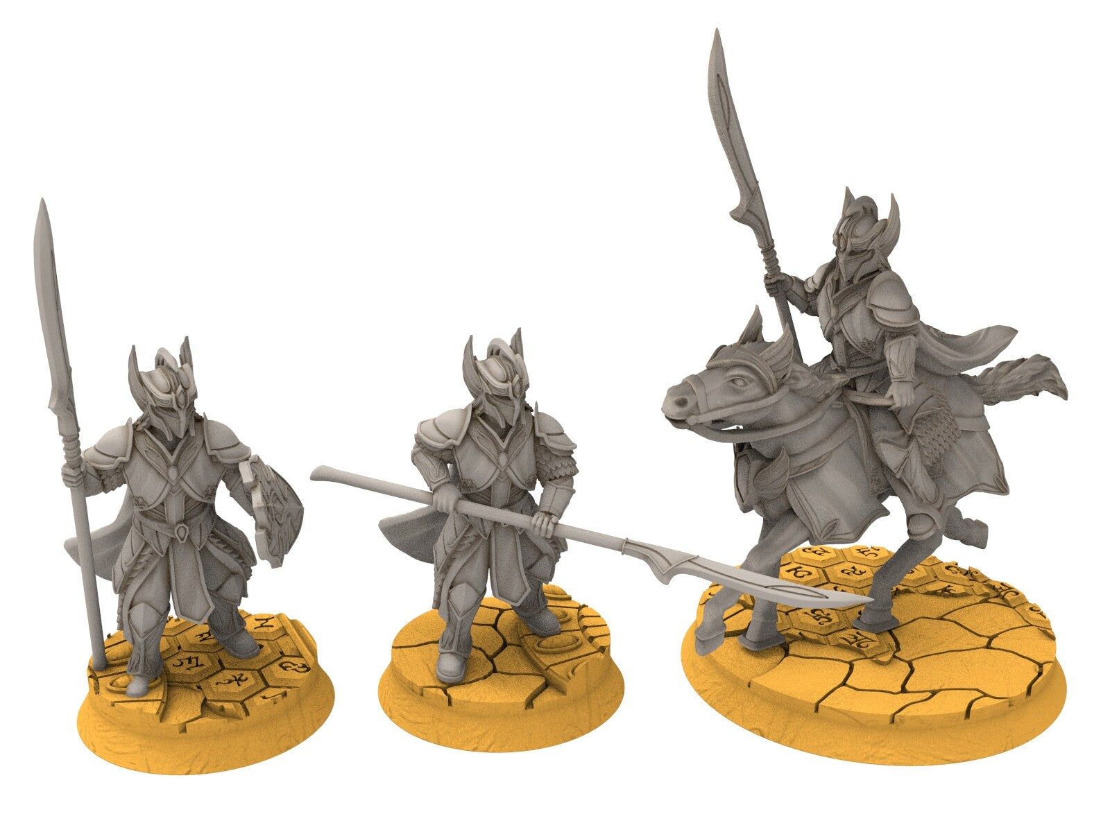 Rivandall - Hight King of the elves, Last elves from the West, Middle rings miniatures pour wargame D&D, SDA... Quatermaster3D miniatures