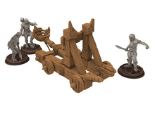 Load image into Gallery viewer, Orcs horde - Catapult - Assault Orcs, ruined city river warband, Middle rings miniatures for wargame D&amp;D, Lotr... The Printing Goes Ever On
