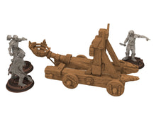 Load image into Gallery viewer, Orcs horde - Catapult - Assault Orcs, ruined city river warband, Middle rings miniatures for wargame D&amp;D, Lotr... The Printing Goes Ever On
