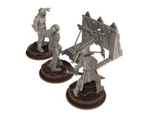 Load image into Gallery viewer, Orcs horde - Scorpio - Assault Orcs, ruined city Bow Balista, Middle rings miniatures for wargame D&amp;D, Lotr... The Printing Goes Ever On
